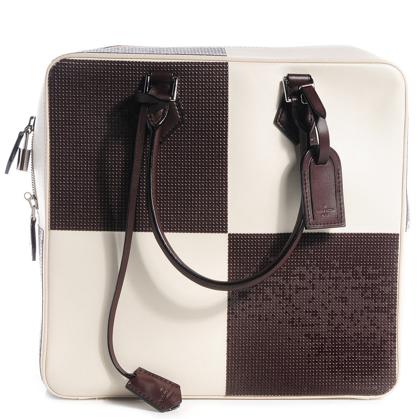 Veau Dakota Damier Optic Cuir GM Brown