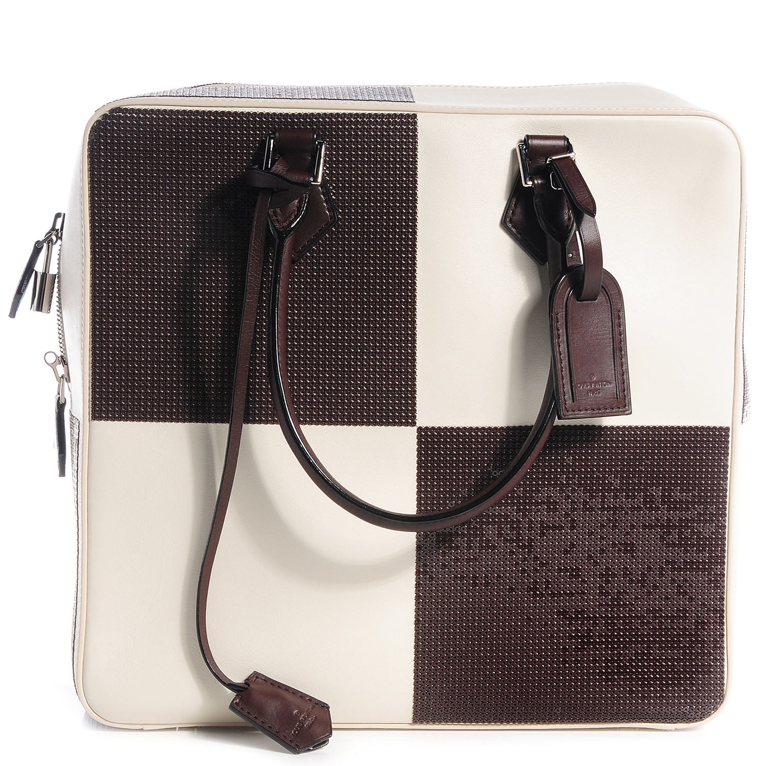 Louis Vuitton Veau Dakota Damier Optic Cuir GM Brown 1 of 7