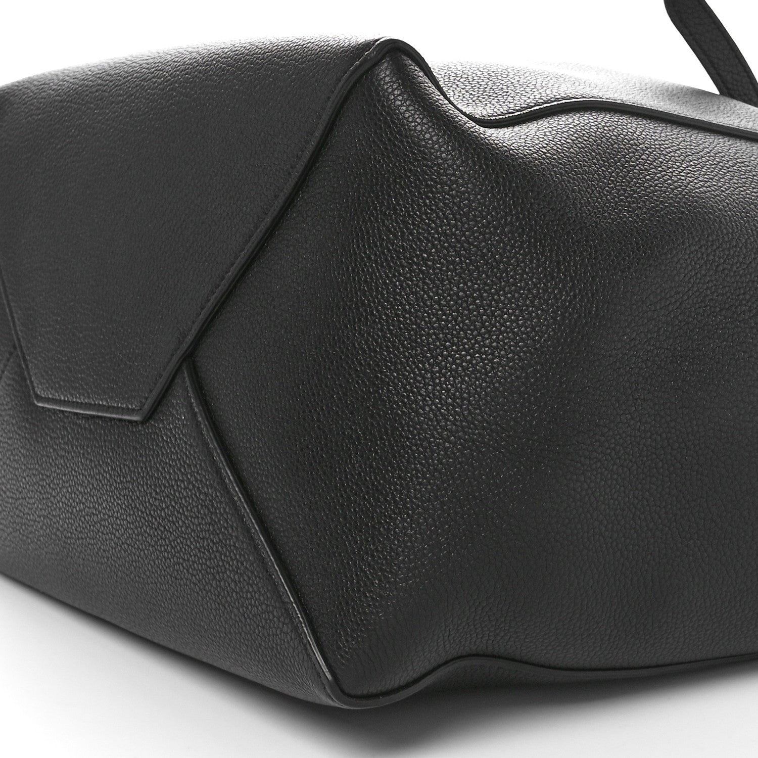 Celine Soft Grained Calfskin Small Belt Cabas Phantom Black 9 of 10