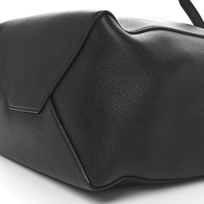 Celine Soft Grained Calfskin Small Belt Cabas Phantom Black 9 of 10