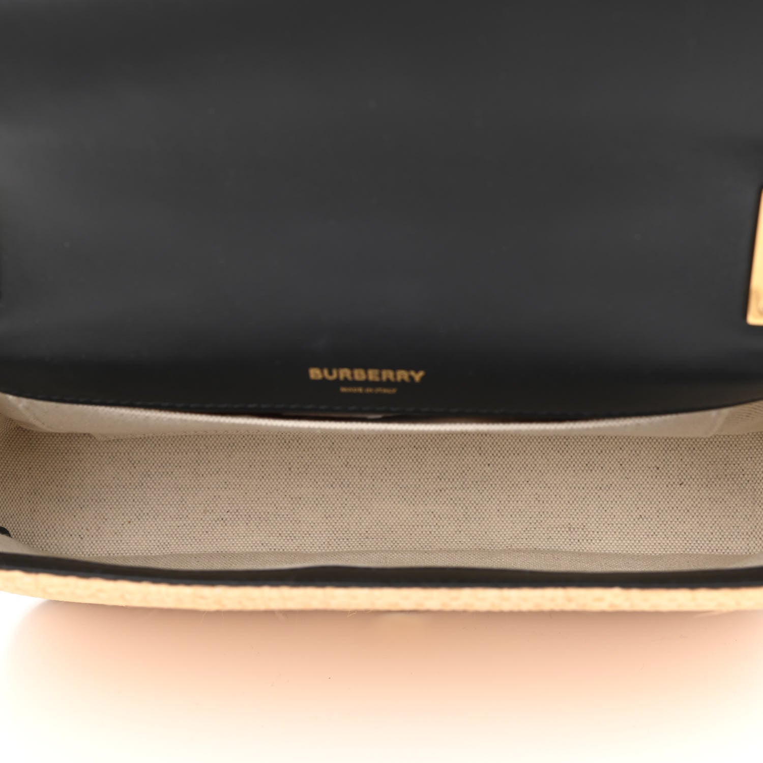 Burberry Raffia Horseferry Print Small Lola Bag Tan 5 of 10