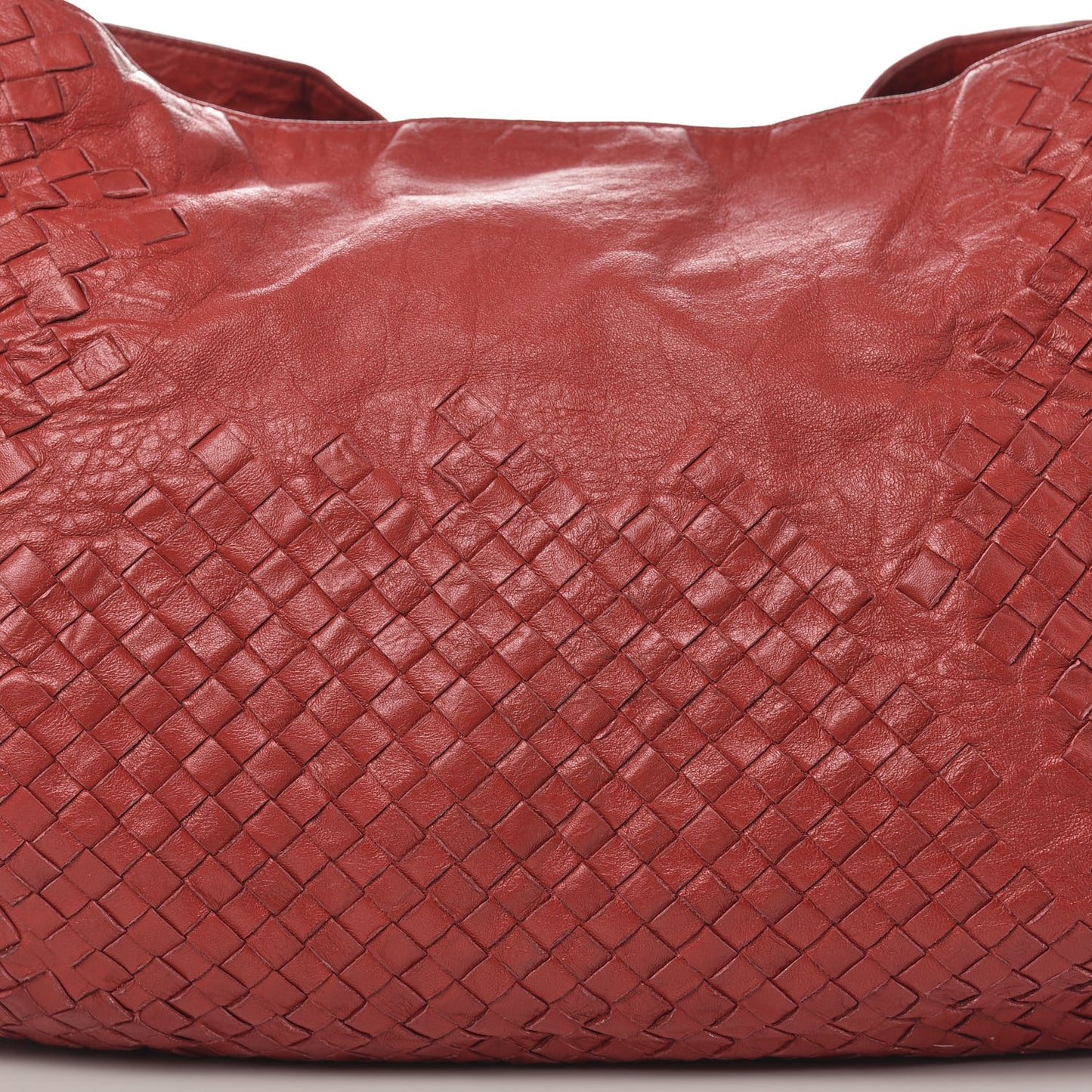 Memory Nappa Intreccio Tote China Red
