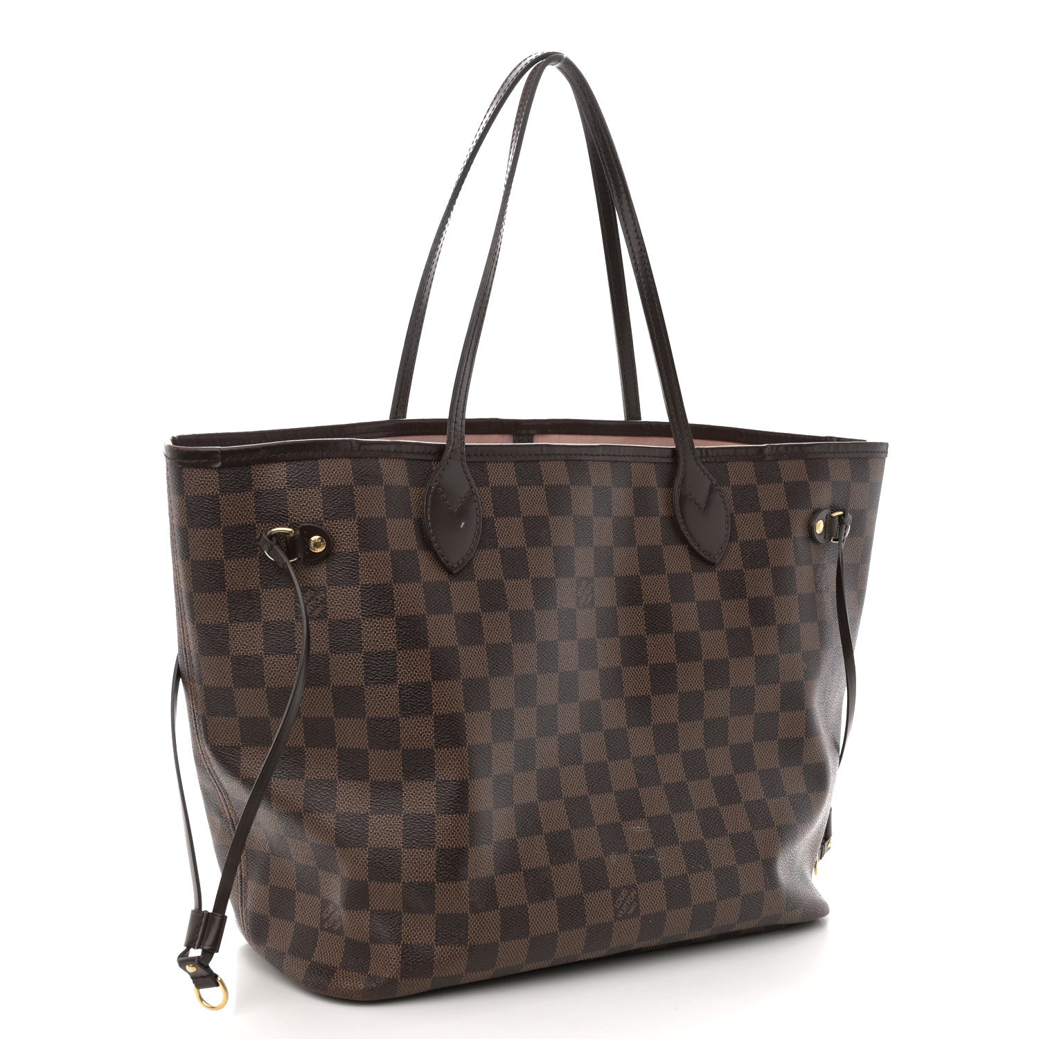 Louis Vuitton Damier Ebene Neo Neverfull MM Rose Ballerine 3 of 12