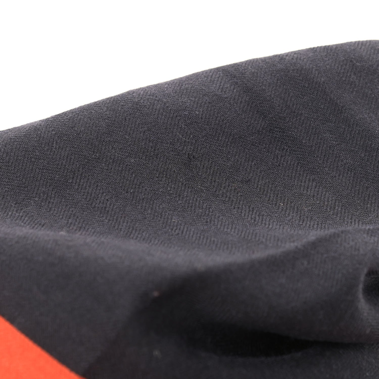 Hermes Cashmere Silk Encadre H Passant Giant Scarf 140 Gris Chine Rouge Black 5 of 6