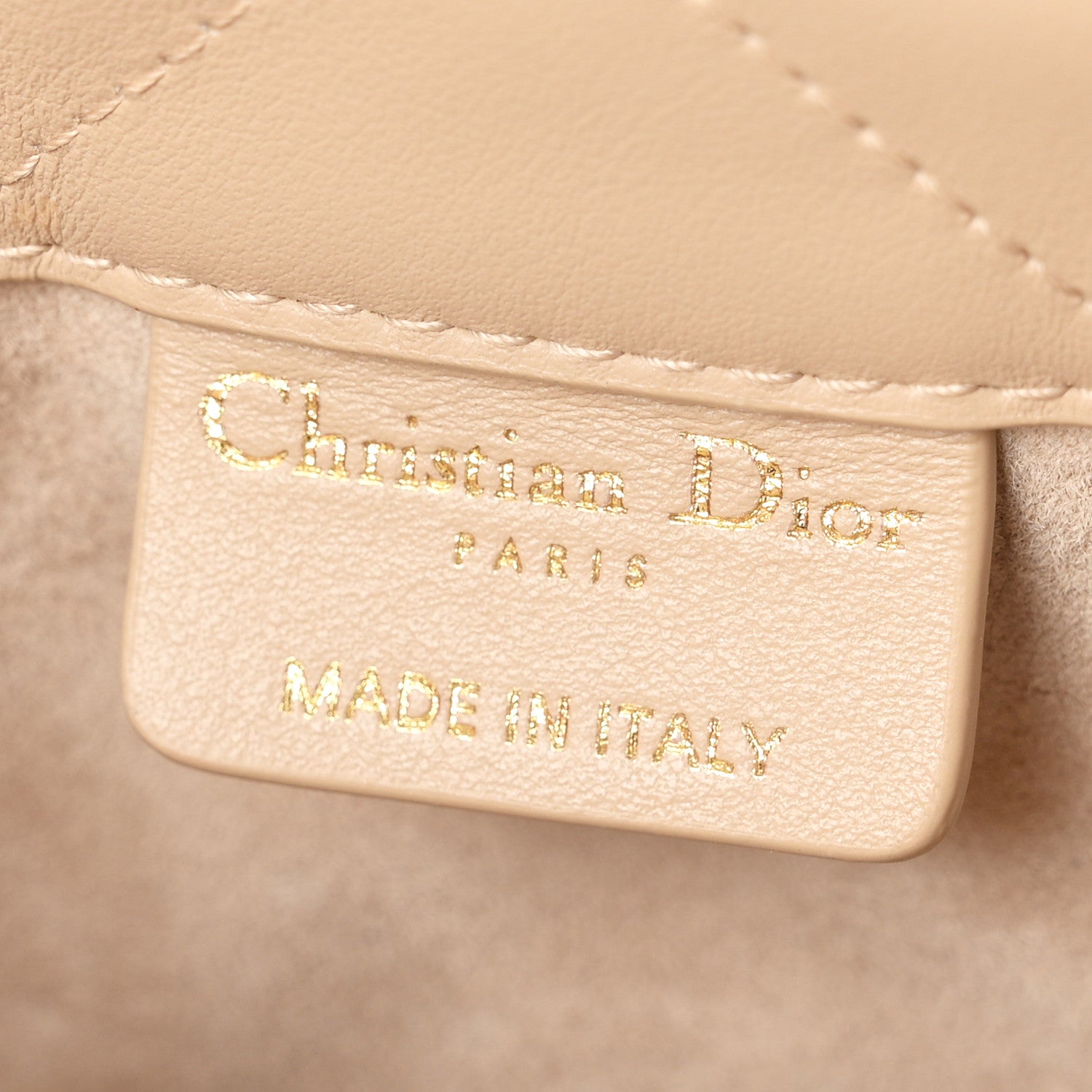 Christian Dior Calfskin Macrocannage Mini Book Tote Powder Beige 6 of 11