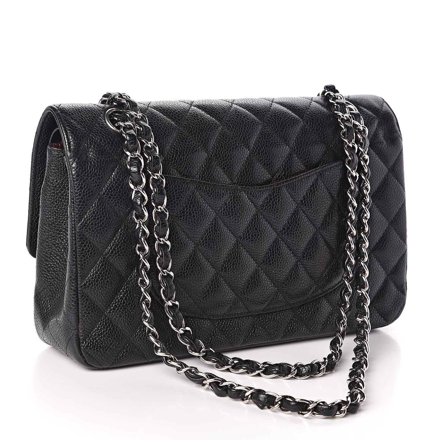 Chanel Caviar Quilted Medium Double Flap Black 3 of 12