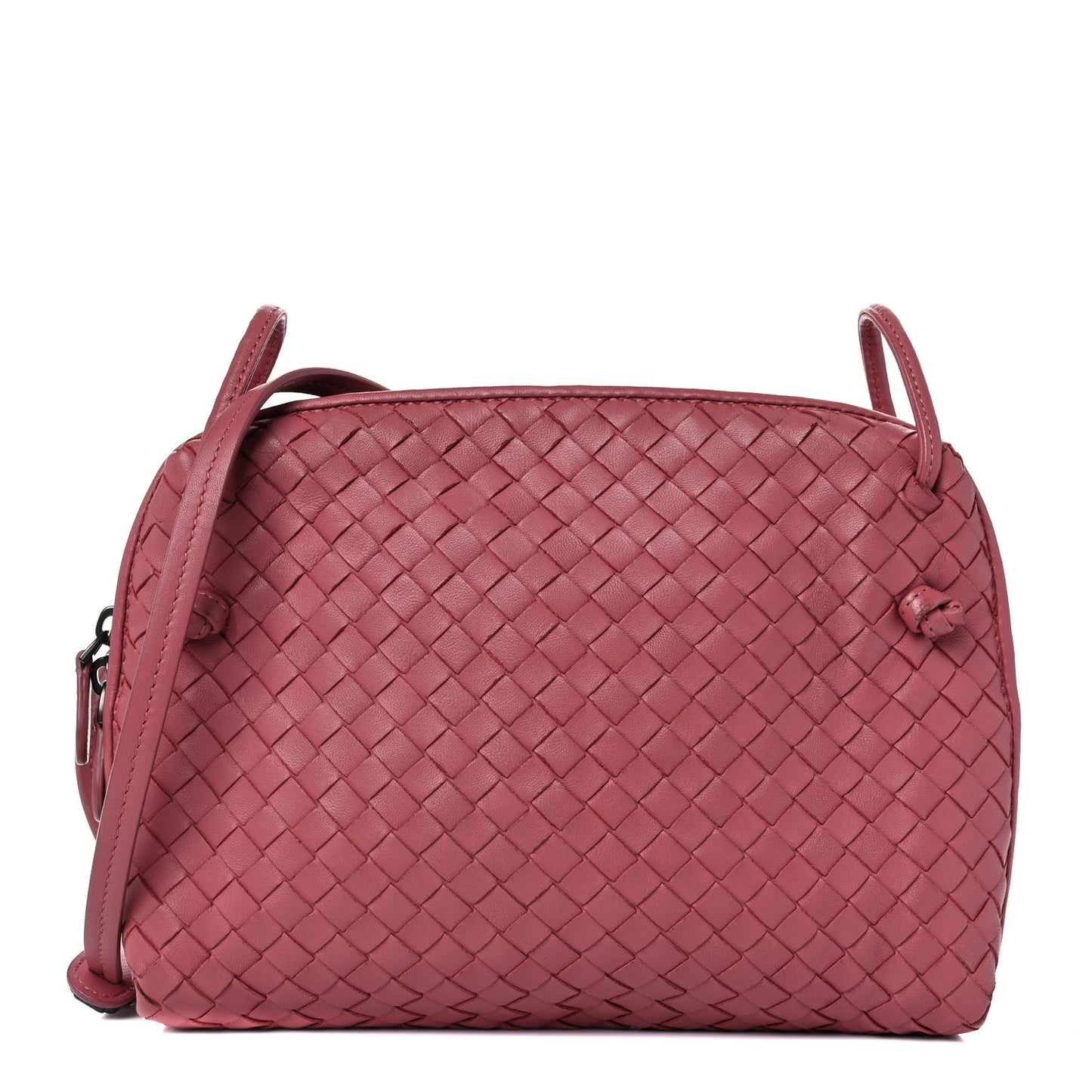 Nappa Intrecciato Nodini Crossbody Messenger Rose Pink