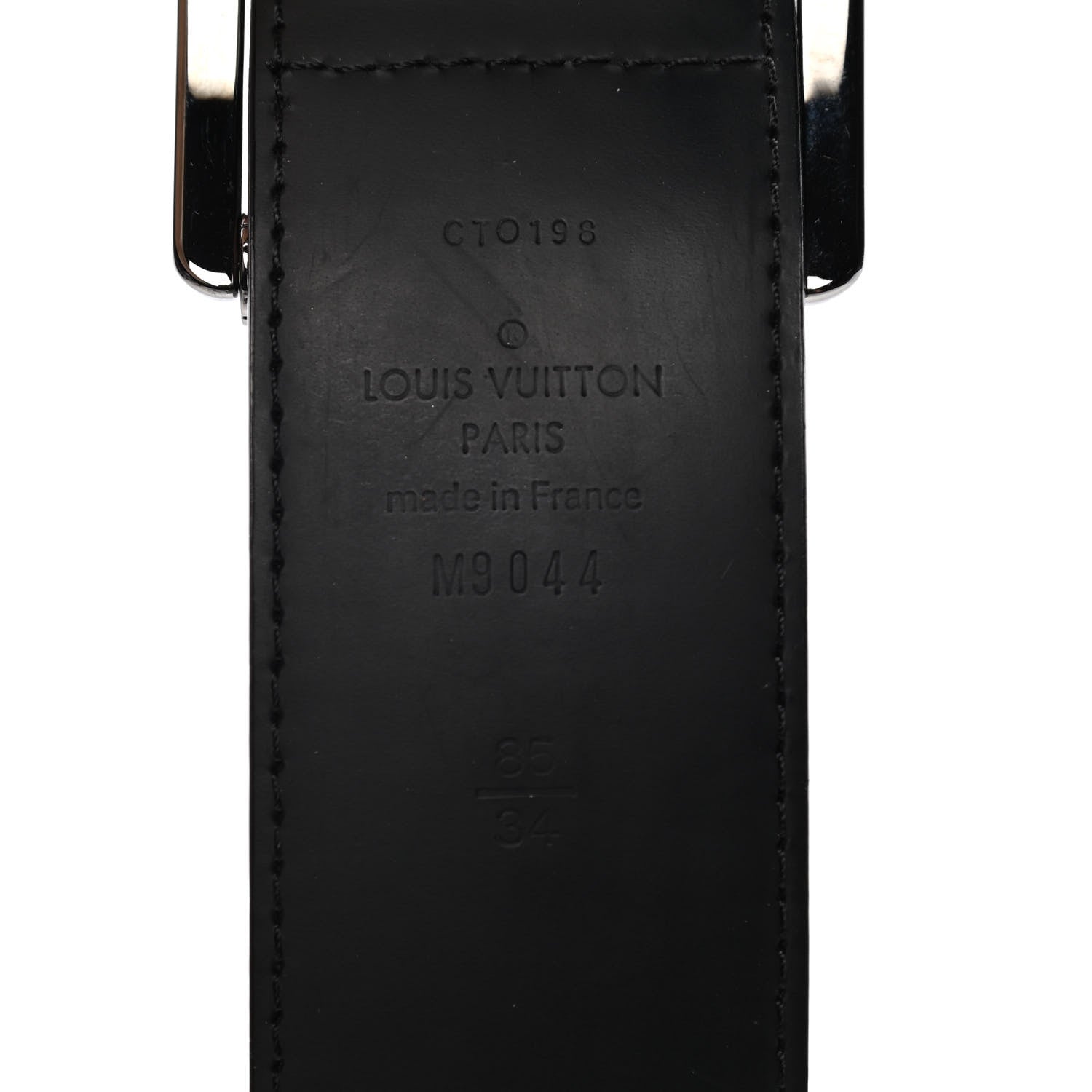 Louis Vuitton Monogram Eclipse 35 MM Voyager Belt 85 34 3 of 5
