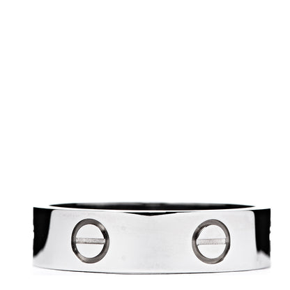 Cartier 18K White Gold 5.5mm LOVE Ring 60 9 2 of 3