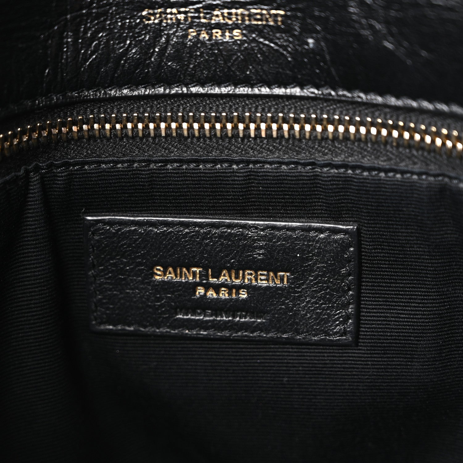 Saint Laurent Crinkled Calfskin Matelasse Monogram Medium Niki Chain Satchel Black 6 of 10