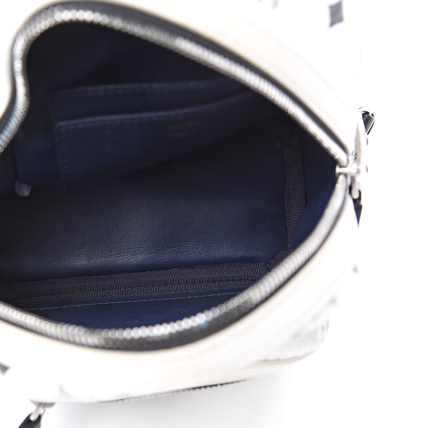 MCM Visetos Side Stud X-Mini Stark Backpack White 4 of 14