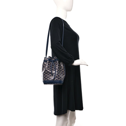 Goyard Goyardine Petit Flot Bucket Bag PM Navy 2 of 9