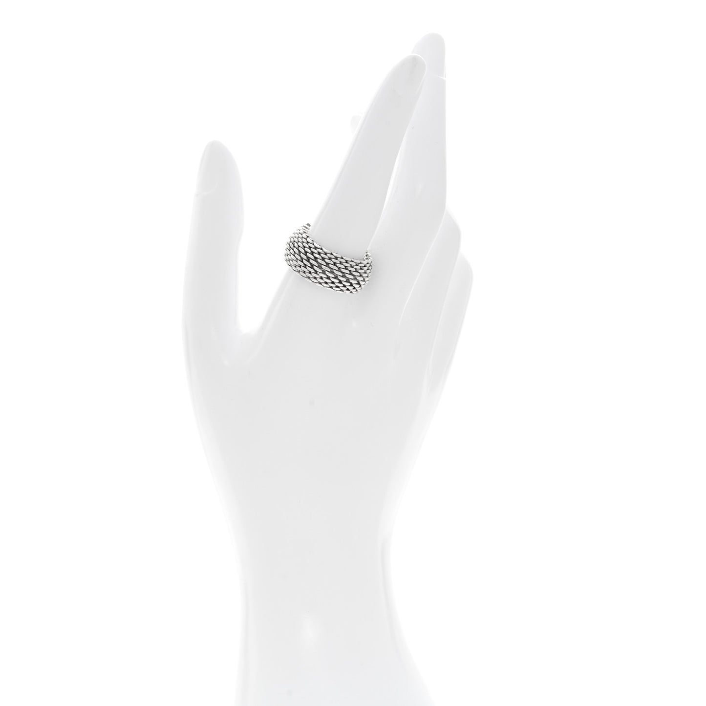Sterling Silver Somerset Mesh Ring 58 8.5