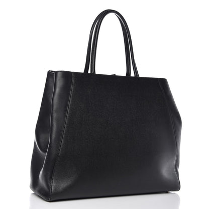 Fendi Vitello Elite Large 2Jours Tote Black 3 of 18