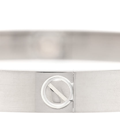 Cartier 18K White Gold LOVE Bracelet 18 6 of 7