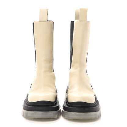 Bottega Veneta Calfskin The Tire Chelsea Boots 36 Wax Black Transparent 2 of 6