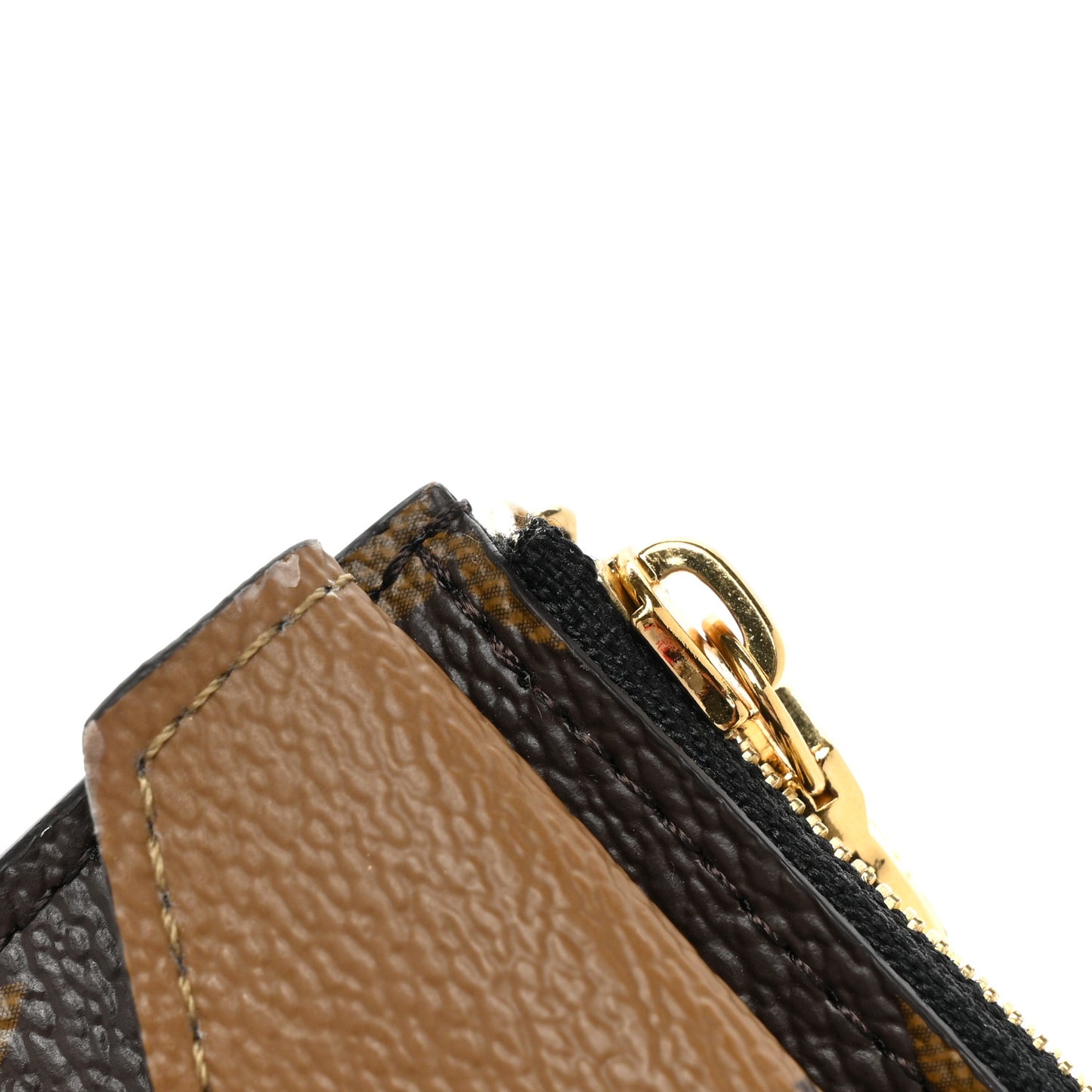 Reverse Monogram Recto Verso Card Holder Brown