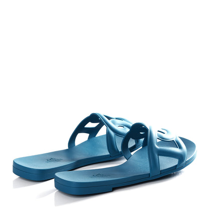 Hermes Rubber Aloha Sandals 36 Bleu Vif 5 of 11
