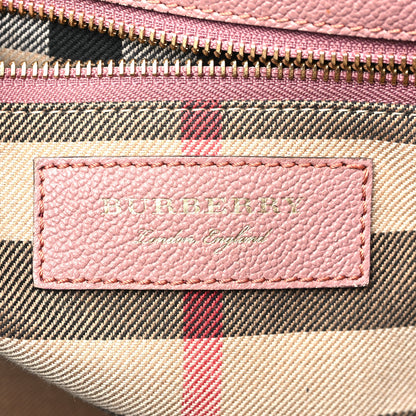 Burberry Soft Grain Calfskin Medium Buckle Tote Dusty Pink 6 of 10
