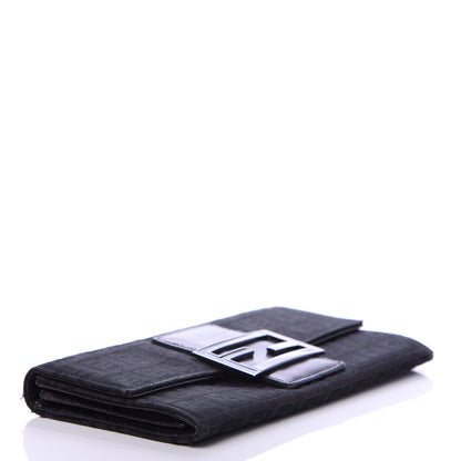 Fendi Zucchino Forever Continental Wallet Black 4 of 8