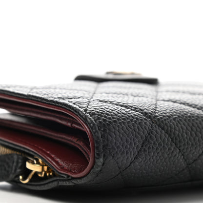 Chanel Caviar Quilted CC French Wallet Black 10 of 11