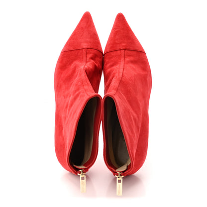 Jimmy Choo Suede Kix Boots 38 Red 2 of 8