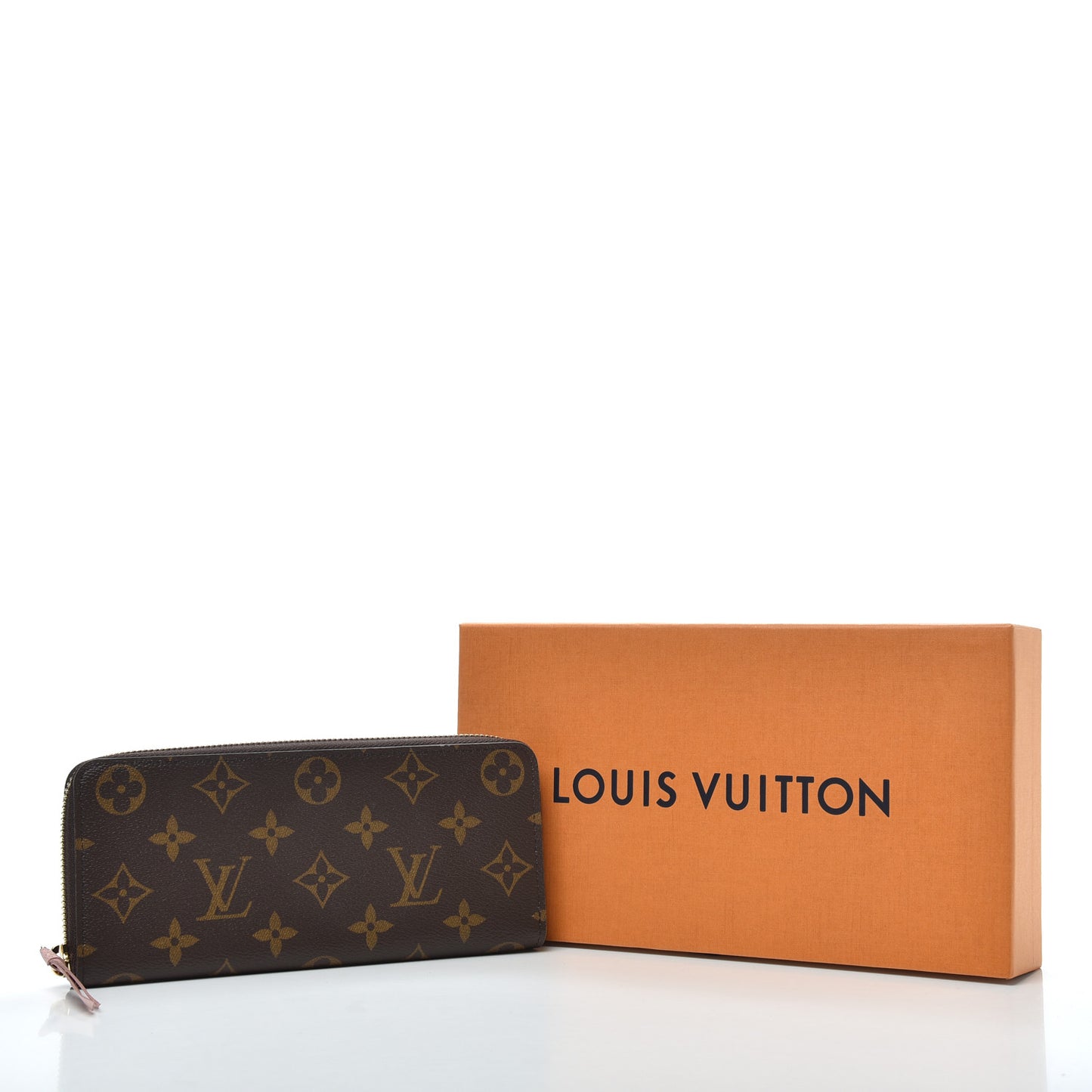 Monogram Clemence Wallet Rose Ballerine