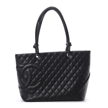 Chanel Calfskin Quilted Large Cambon Tote Black 1 of 18