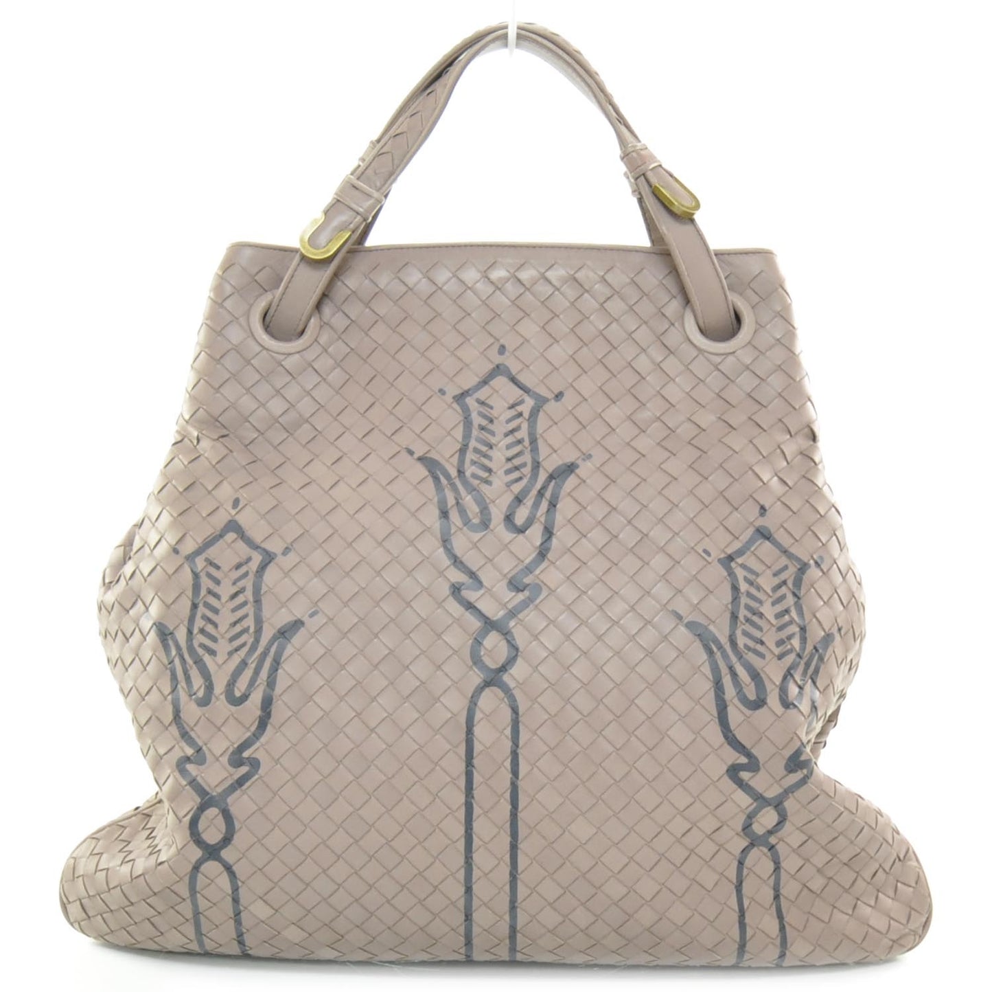 Nappa Intrecciato Creta Print Tote Lavender