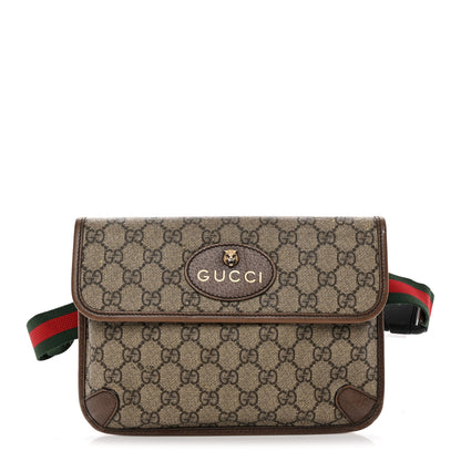 Gucci GG Supreme Monogram Neo Vintage Web Belt Bag Brown 1 of 18