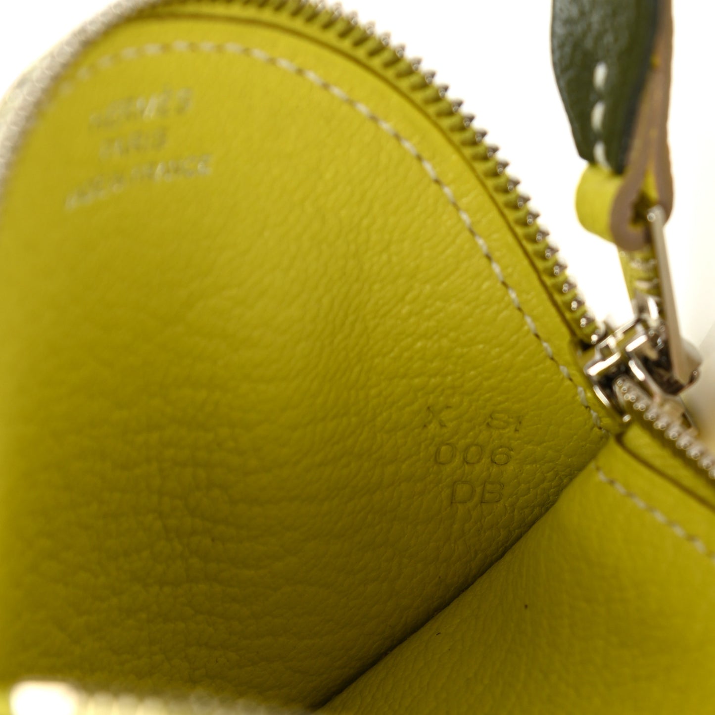 Chevre Mysore Tutti Frutti Citron Clutch Lime