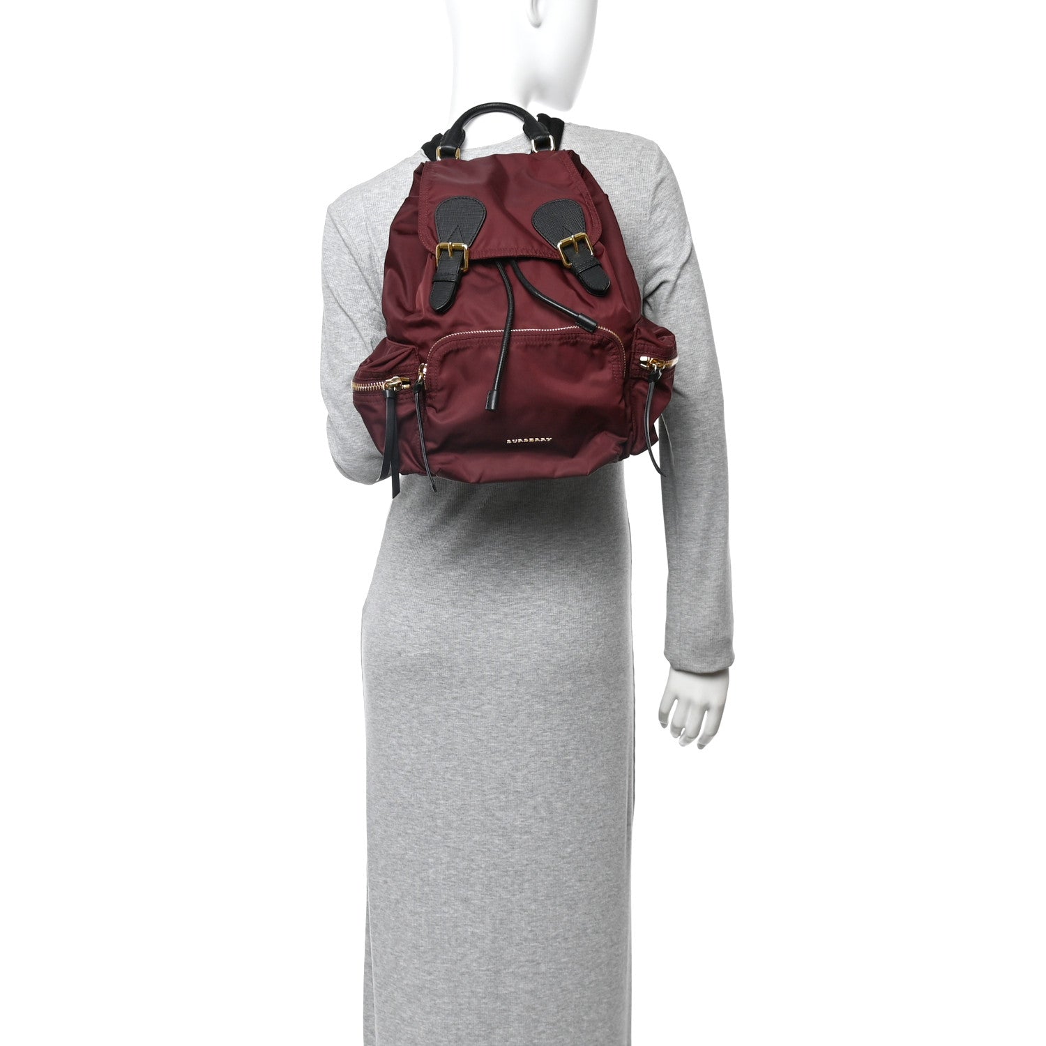 Burberry Nylon Small Rucksack Backpack Burgundy Red Burgundy Red 2 of 11