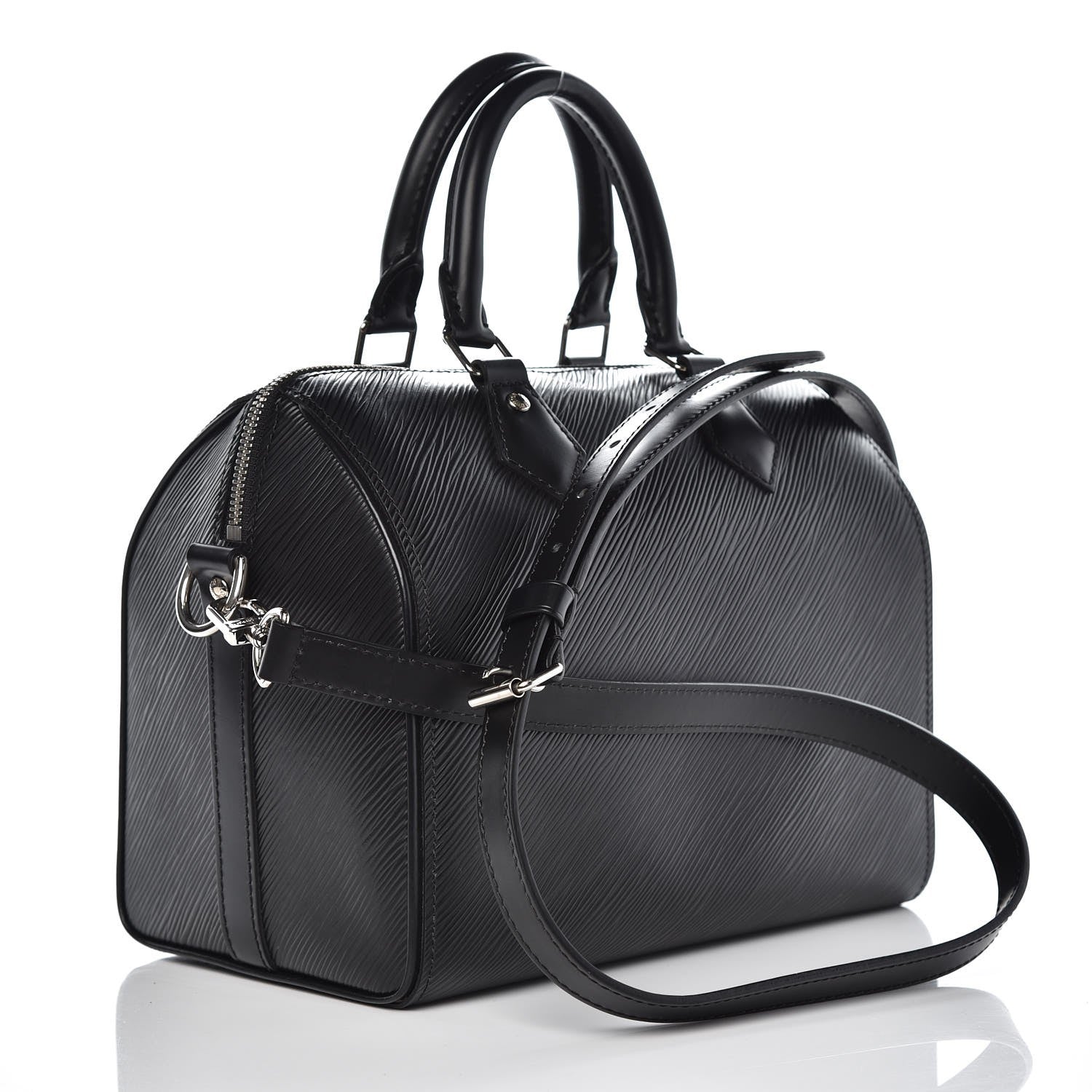 Louis Vuitton Epi Speedy Bandouliere 25 Black 3 of 7