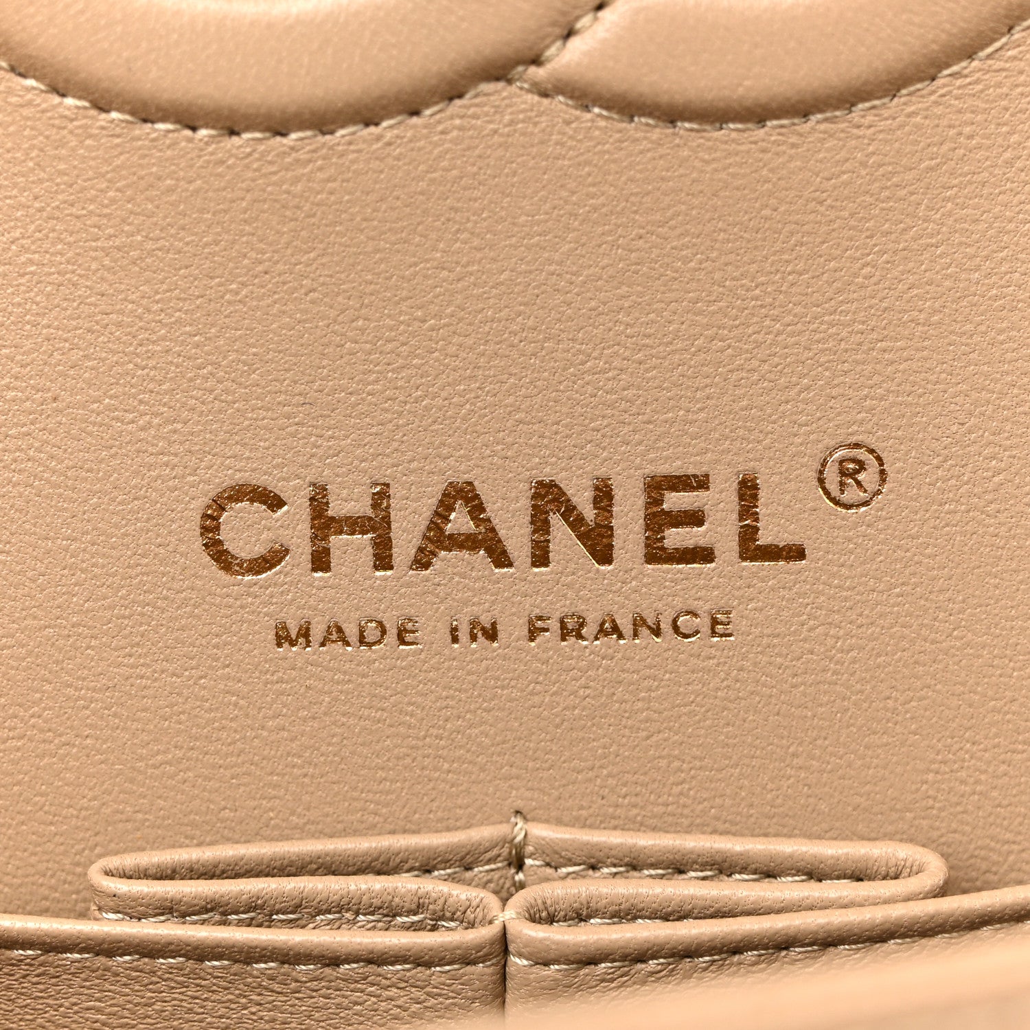 Chanel Caviar Quilted Medium Double Flap Dark Beige 6 of 12