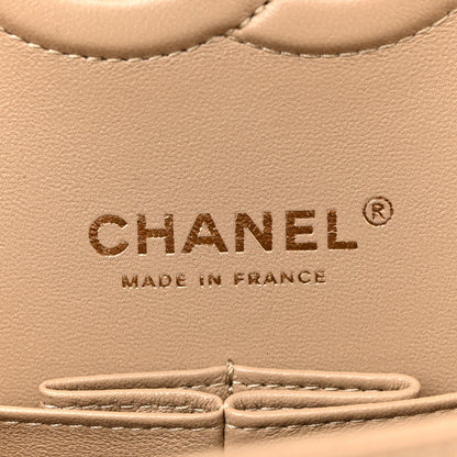 Chanel Caviar Quilted Medium Double Flap Dark Beige 6 of 12