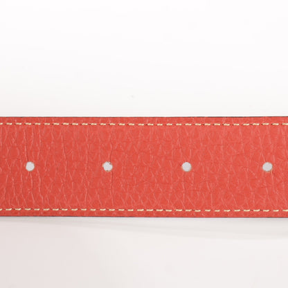 Hermes Togo Chamonix 32mm Belt Strap 90 Sanguine Chocolate 2 of 5