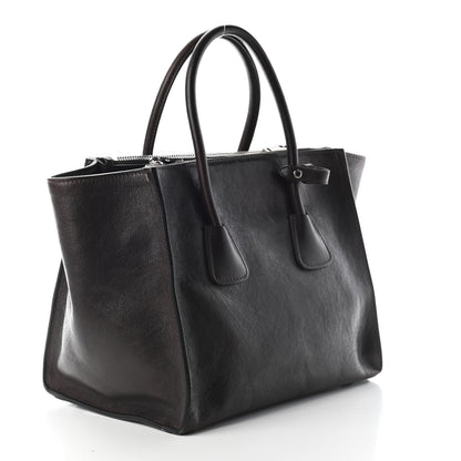 Prada Glace Calf Twin Pocket Tote Moro 3 of 11