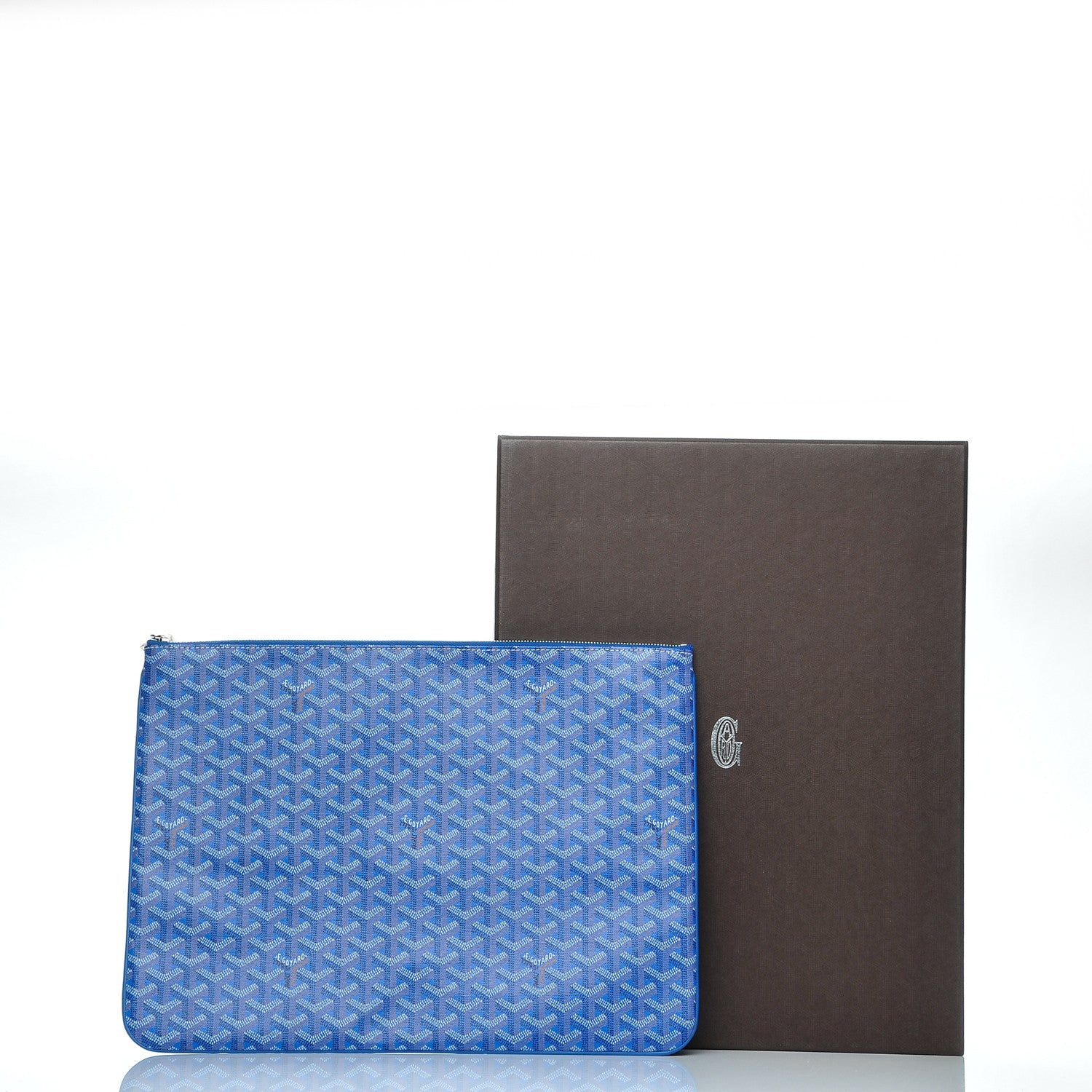 Goyard Goyardine Senat Pochette GM Sky Blue 8 of 8