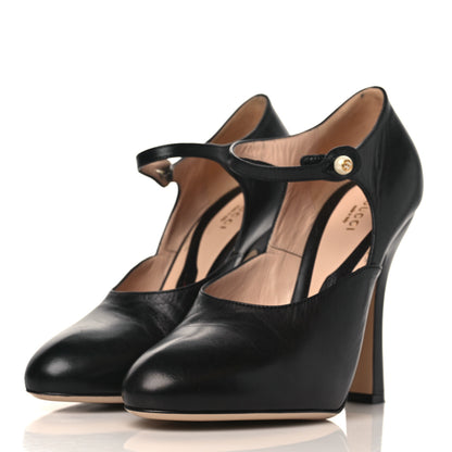 Gucci Malaga Kid Lesley Mary Jane Pumps 40.5 Black 2 of 9