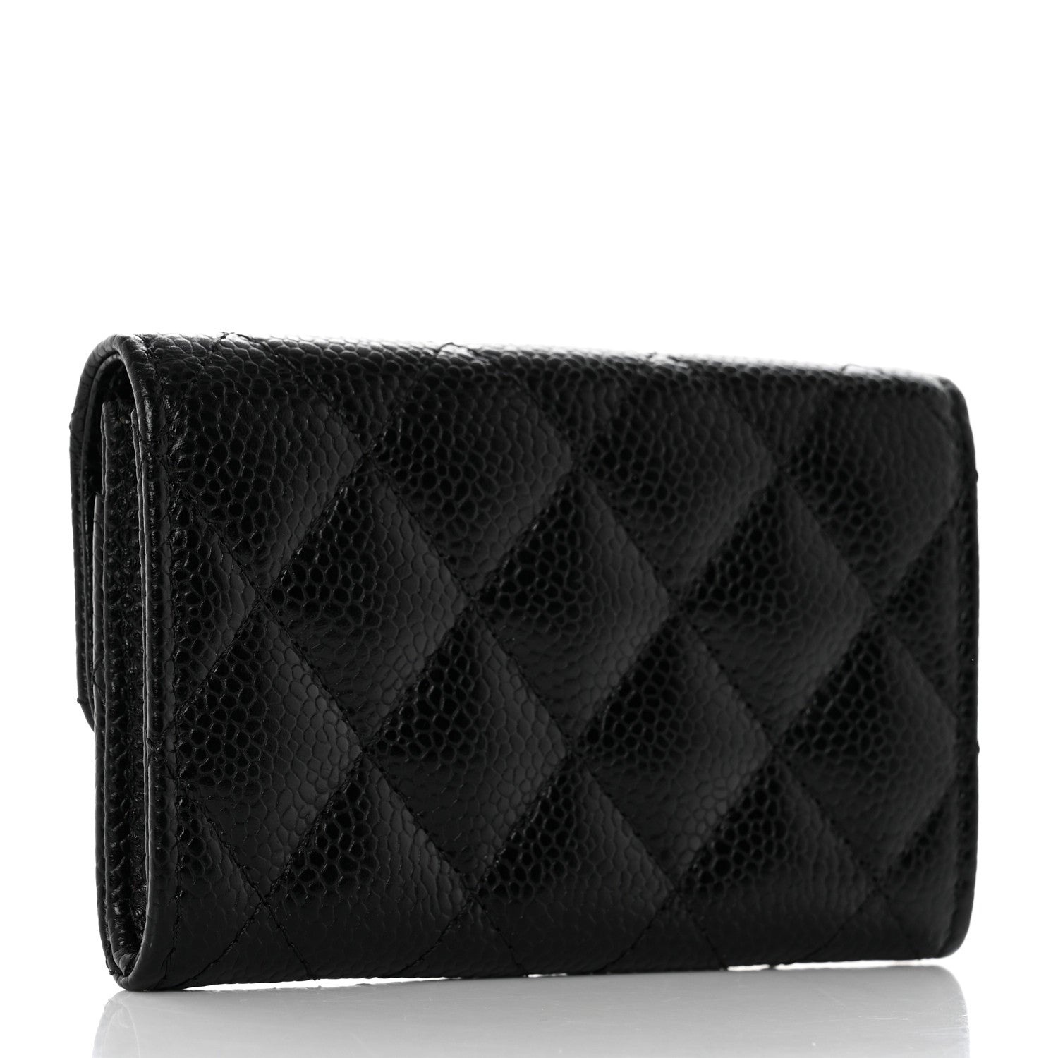 Chanel Caviar Quilted Flap Card Holder Black 3 of 9
