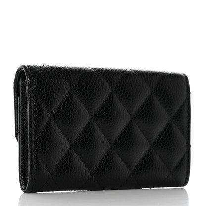 Chanel Caviar Quilted Flap Card Holder Black 3 of 9