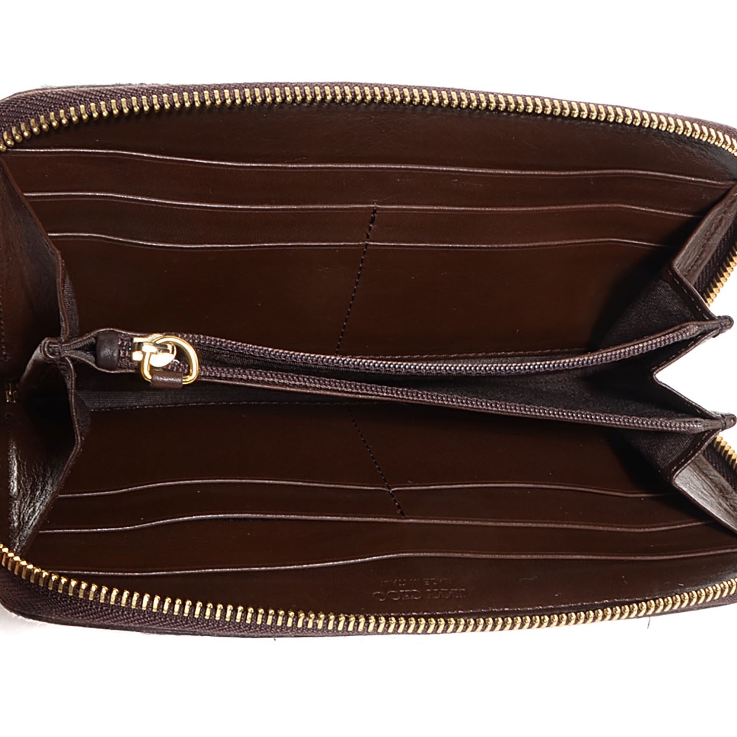 Jimmy Choo Zebra Print Pony Hair Wallet Brown 5 of 6