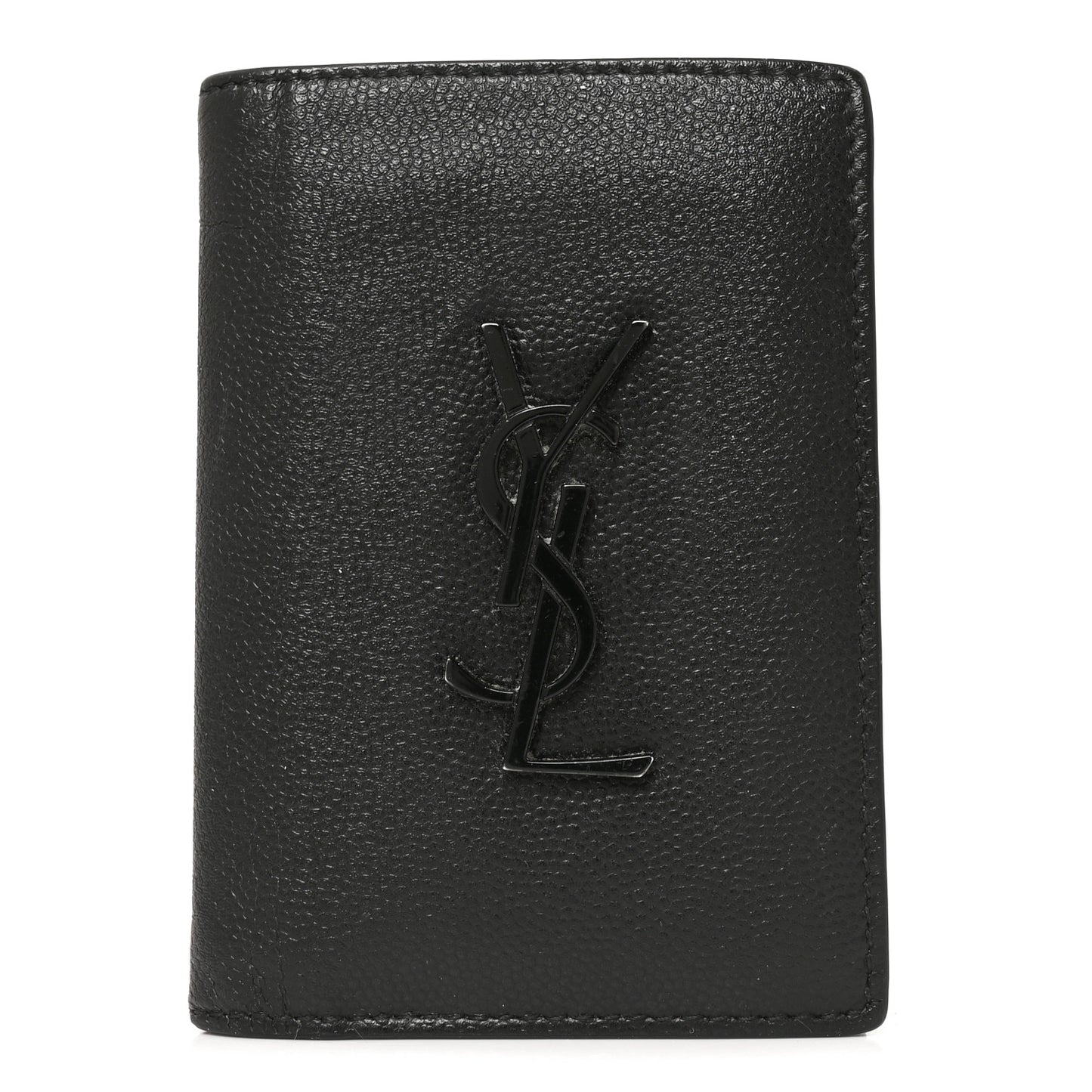 Grain De Poudre Monogram Bi-Fold Wallet Black
