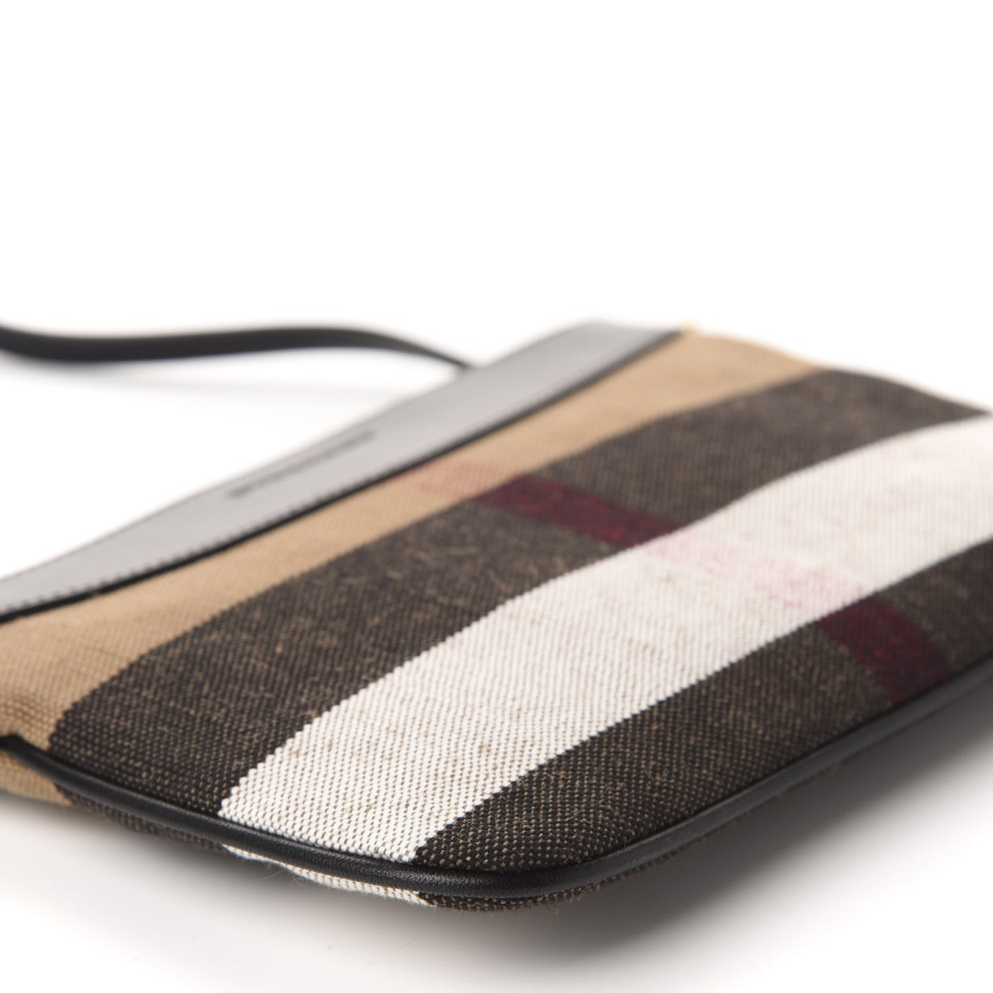 Mega Check Peyton Crossbody Clutch Bag Black
