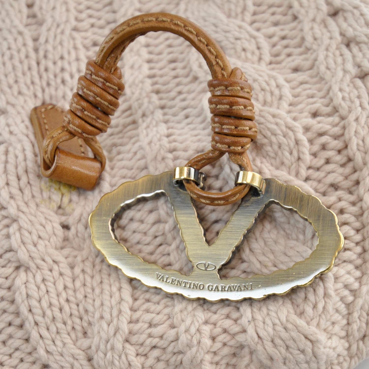 Valentino Garavani Wool Knit Catch Satchel 11 of 11