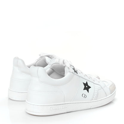 Christian Dior Calfskin Suede Dior Star Low Top Sneakers 36 White 4 of 8