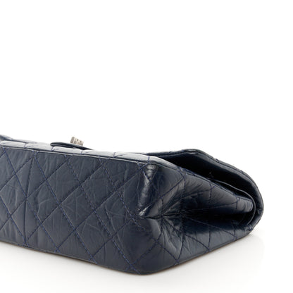 Chanel Aged Calfskin Quilted 2.55 Reissue 226 Flap Navy Blue 10 of 11