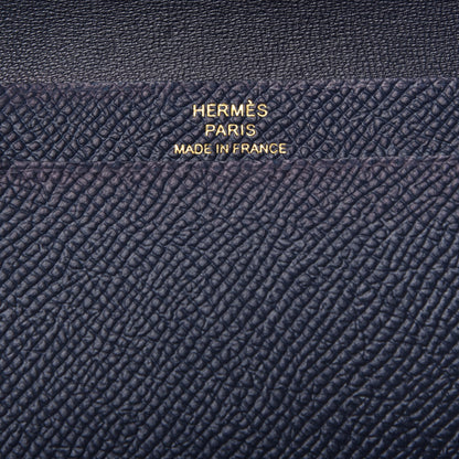 Hermes Epsom Bearn Card Holder Wallet Bleu Indigo 6 of 6