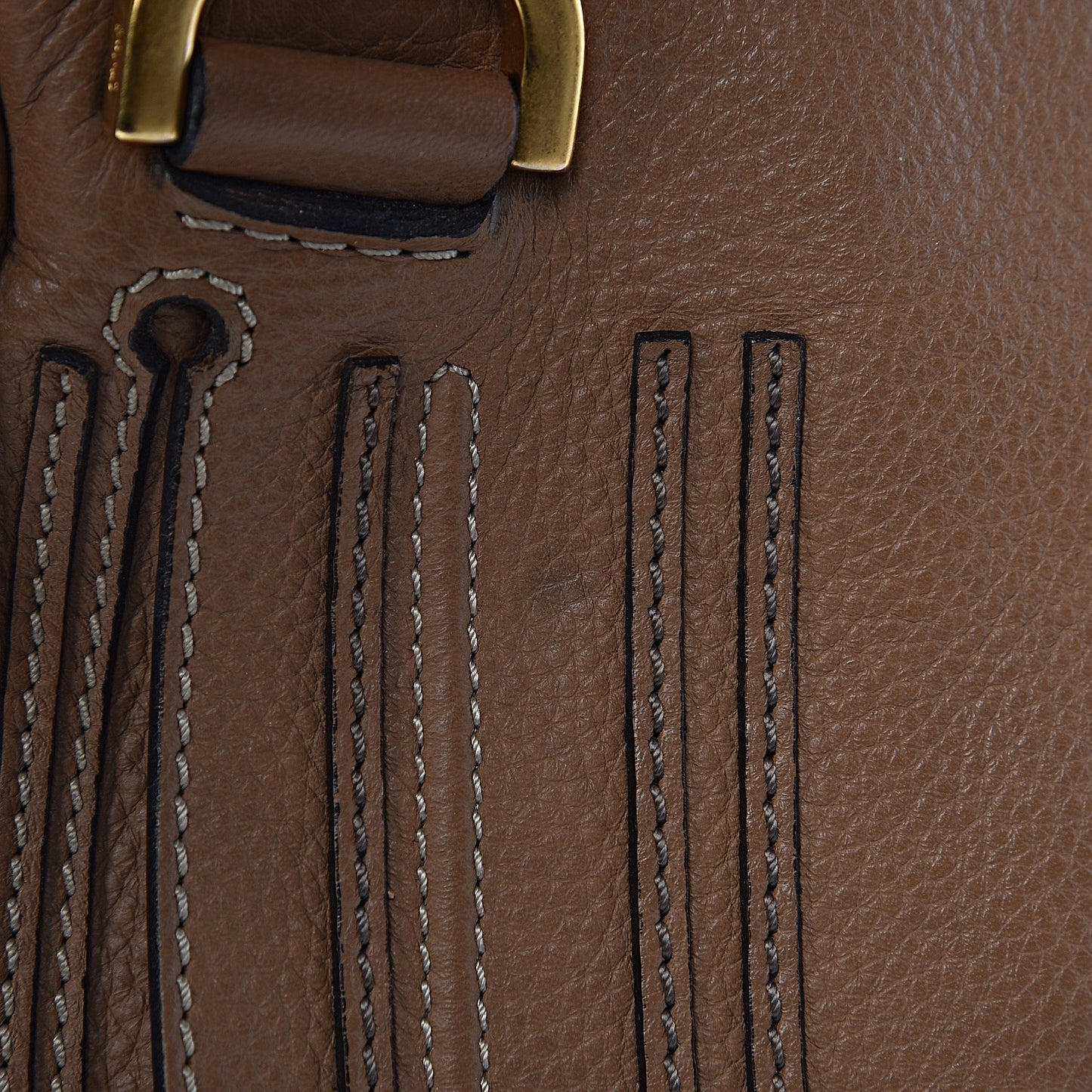 Calfskin Small Marcie Satchel Nut