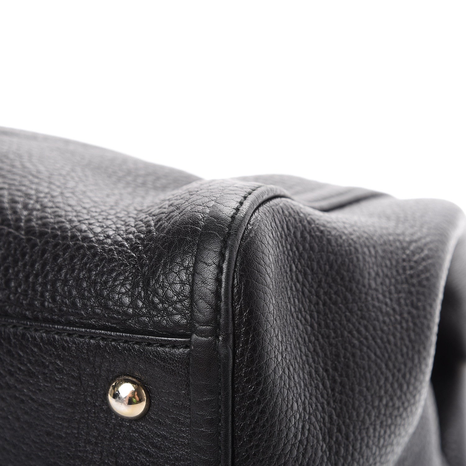 Gucci Pebbled Calfskin Medium Soho Shoulder Bag Black 9 of 13